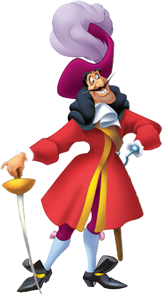 Captain Hook Clipart - Captain Hook Png (323x589), Png Download