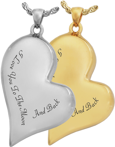 Wholesale Teardrop Heart With Text In Silver Or Gold - Handprint Footprint Teardrop Heart Sterling Silver (500x500), Png Download