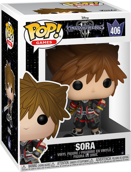 Kingdom Hearts - Funko Pop Sora Kingdom Hearts 3 (600x600), Png Download