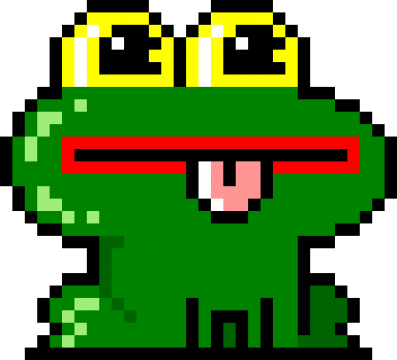 Frog Frogy Pixelart - Portable Network Graphics (397x360), Png Download