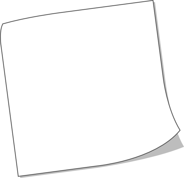 White Sticky Note Clip Art At Clker - Blood Donation (600x580), Png Download