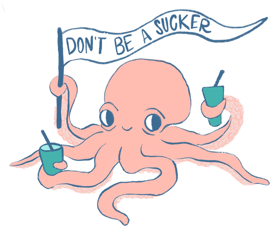 Octopus - Design (1000x1000), Png Download