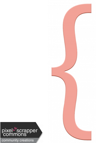 Light Pink Bracket Element - Bracket Clip Art (456x456), Png Download