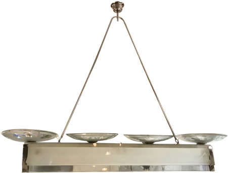 Art Deco - Chandelier (736x460), Png Download