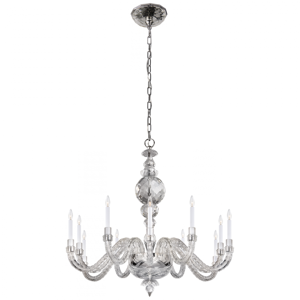Georgina Large Chandelier In Crystal - Chandelier (1000x1000), Png Download