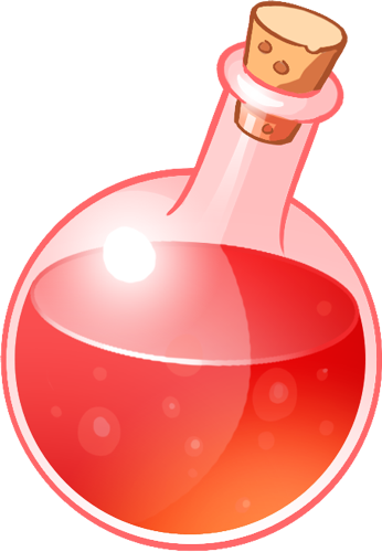 Potion Of Healing Png Image Royalty Free Download - Healing Potion Clipart (346x500), Png Download