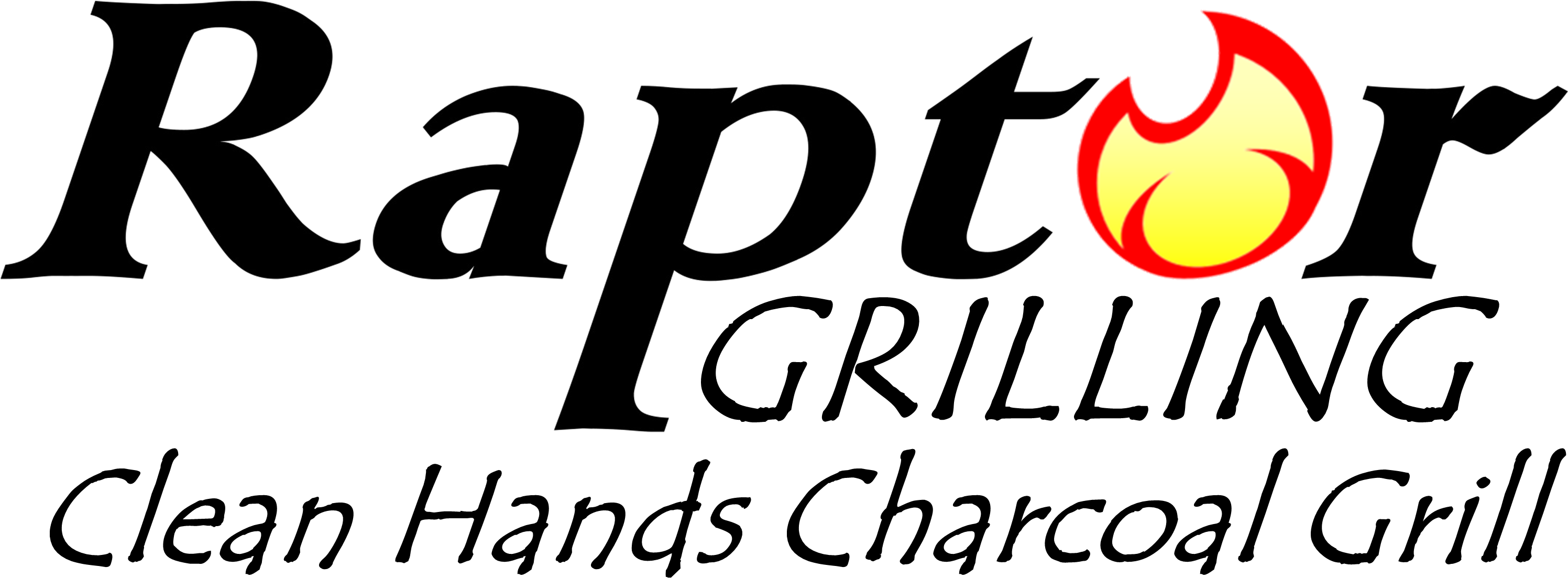 Raptor Grilling Clean Hands Charcoal Transp - Charcoal (3070x1127), Png Download