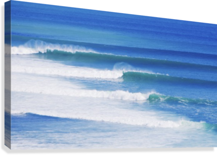 Ocean Waves Canvas Print - Posterazzi Ocean Waves Posterprint 36.00 X 20.00 (429x307), Png Download