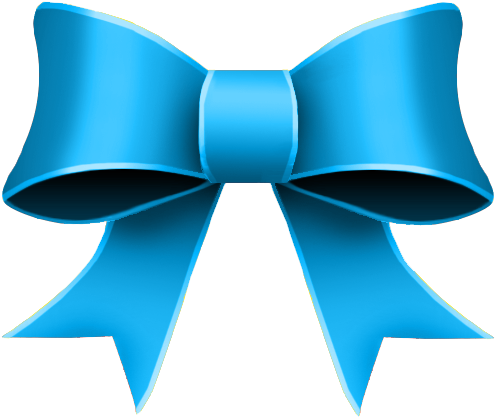 Blue Christmas Ribbon Png - Blue Ribbon Png (495x417), Png Download