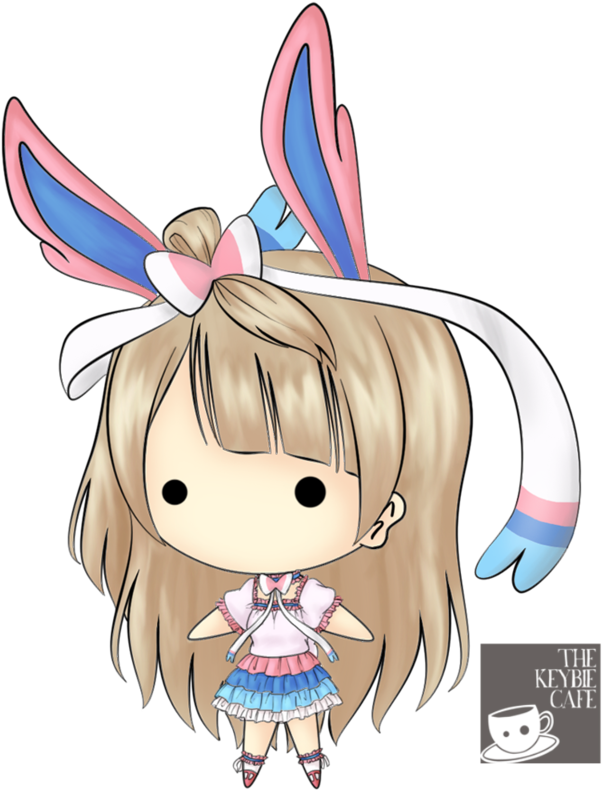 Love Live School Idol Eeveelutions Keybies - Love Live And Pokemon (800x800), Png Download