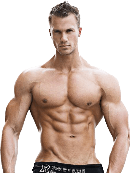 Muscle Transparent - V Shaped Body Man (490x580), Png Download
