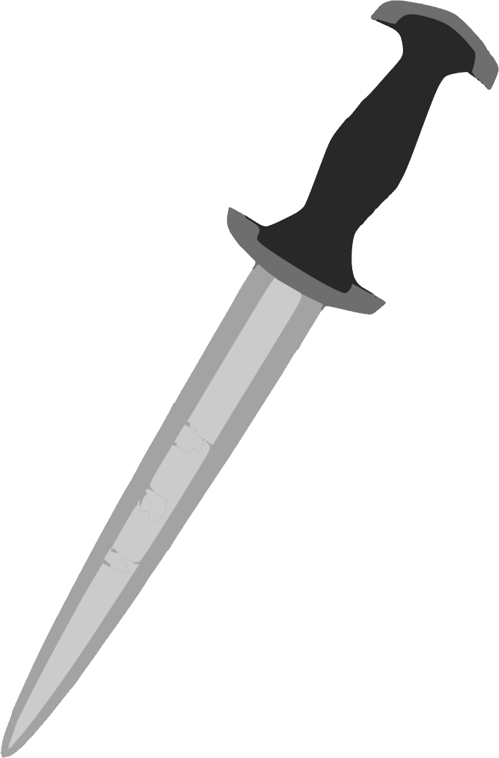 Dagger Knife Clipart (707x1075), Png Download