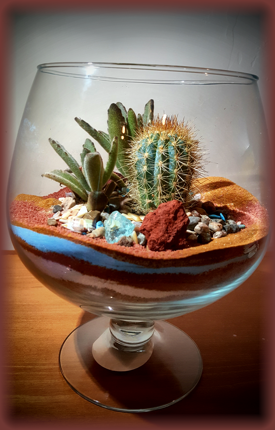 Colored Sand Terrarium (1152x1799), Png Download