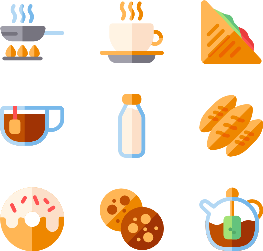 Breakfast - Breakfast Icon Transparent Background (600x564), Png Download
