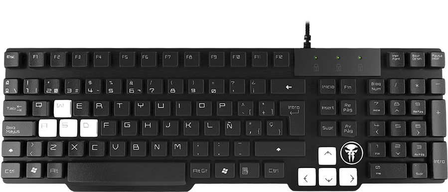 Mkha0 Gaming Keyboard - Mars Gaming Mkha0 Hades (960x960), Png Download