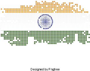 Vector Flag Of India, Flag Design, Pixel Flag, Block - Circle (360x360), Png Download