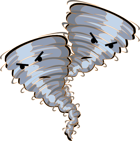 Small - Tornadoes Clipart (594x600), Png Download