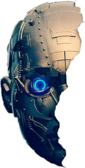 Report Abuse - Picsart Robot Face Png (333x653), Png Download