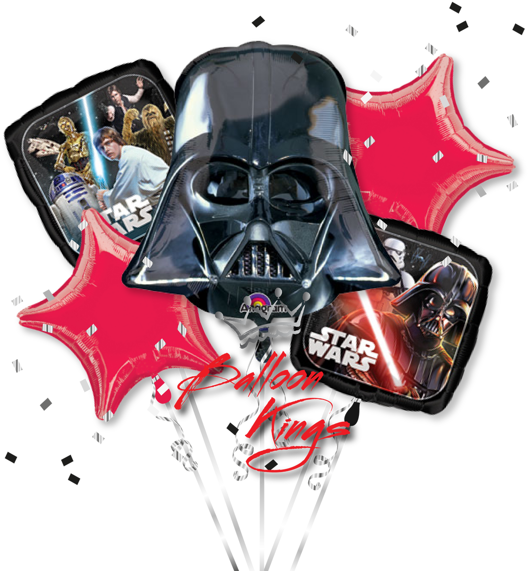 Darth Vader Bouquet - Shape Star Wars Darth Vader Helmet 63cm X 63cm Foil (1280x1280), Png Download