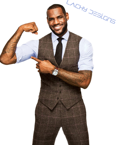 Share This Image - Gq Lebron James (407x511), Png Download