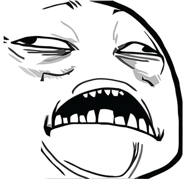 Photo Editor & Meme Rage Face Stickers Messages Sticker-7 - Rage Comics Orgasm Face (408x408), Png Download