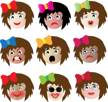 Face Cartoon Facial Expression Rage Comic Drawing - Female Cartoons Face (360x340), Png Download