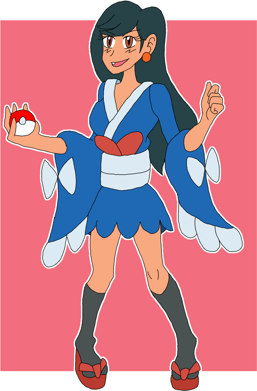 Pokémon X And Y Ash Ketchum Serena May Dawn - Pokemon Ash Furisode Girl (879x1335), Png Download