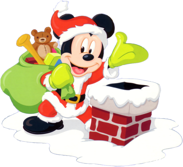 Mickey Mouse Xmas - Mickey Mouse And Friend Christmas (645x589), Png Download