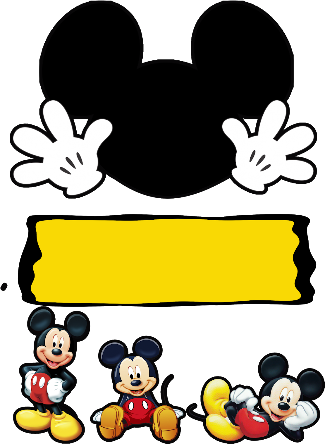 Fundo Mickey Png - Mickey Mouse (1131x1600), Png Download
