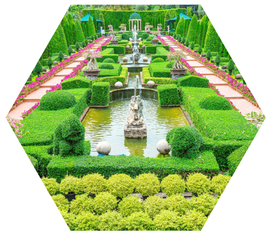 One Of The Most Beautiful Garden In The World - Nong Nooch Tropical Botanical Garden (539x475), Png Download