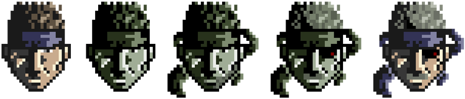 Solid Snake Pixel By Ruokdbz98 - Cartoon (1024x270), Png Download