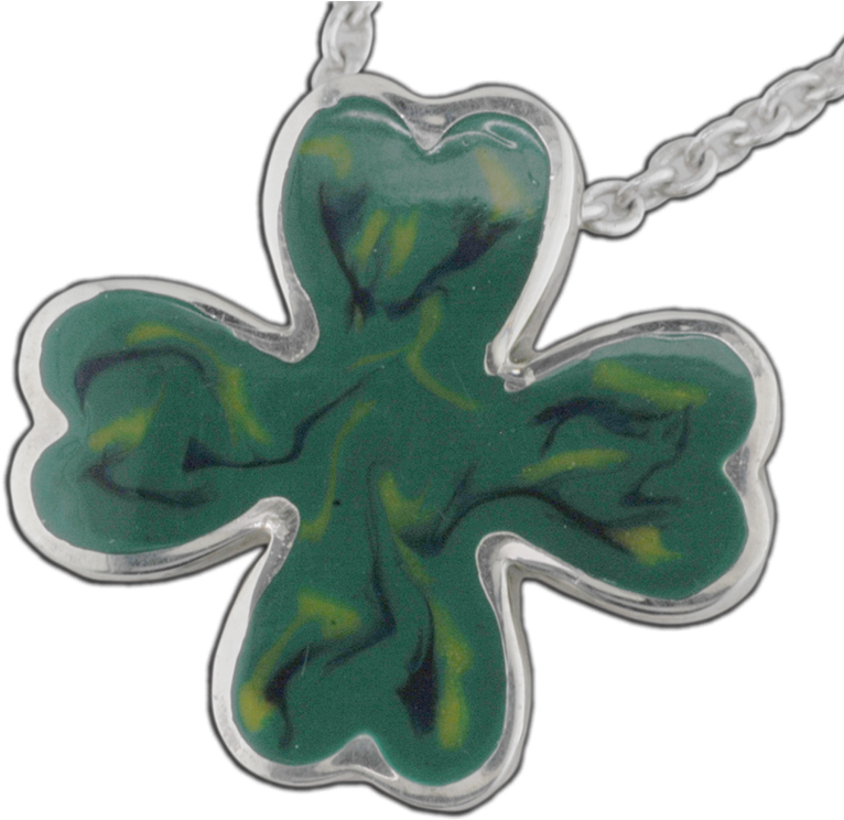 Faini Designs Jewelry Studio Four Leaf Clover Pendant - Pendant (800x800), Png Download