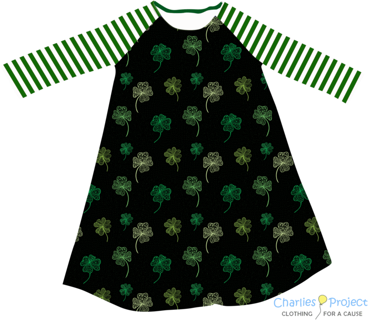 Four Leaf Clover Charlotte Dress - Clothes Hanger (800x693), Png Download