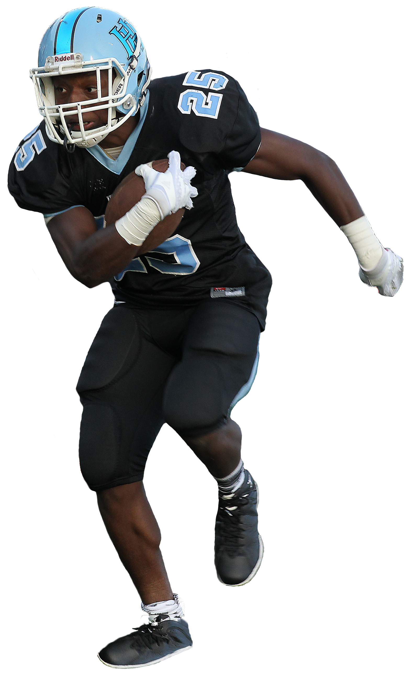 High School Football Player Png - High School Football Player Transparent (1618x2592), Png Download