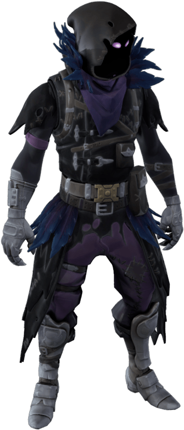 Raven Fortnite Back View (1920x1080), Png Download