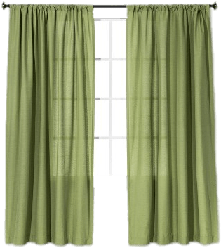 Green Curtains - Farrah Curtain Panel Green (54"x84") - Threshold (400x400), Png Download