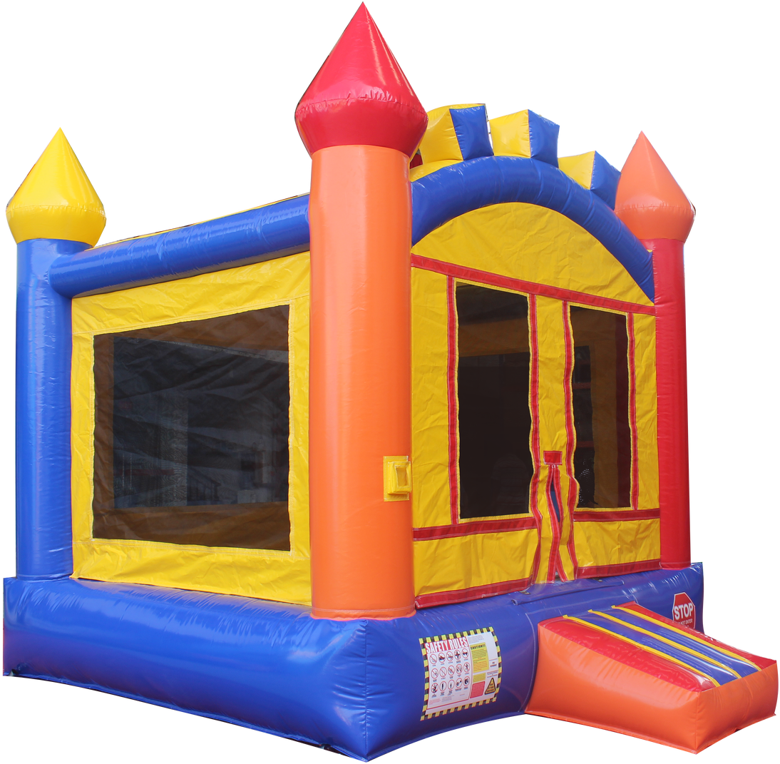 11'x11′ Castle Bounce House - Castle (1280x1156), Png Download