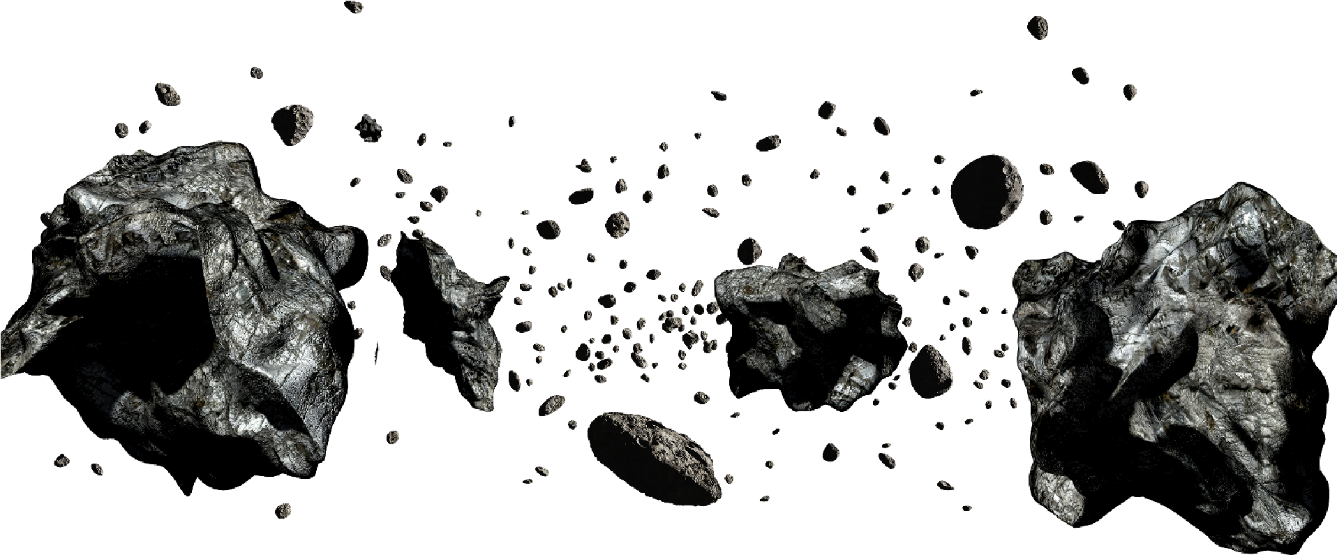 Asteroids Mining Transprent Png - Transparent Images Of Asteroids (1915x966), Png Download