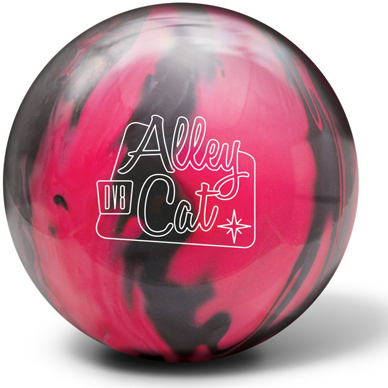 Alley Cat Pink/black - Dv8 Alley Cat Bowling Ball- Pink/black (800x800), Png Download