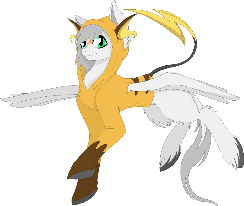Svg Transparent Library Arctic Fluff In A Raichu Hoodie - Cartoon (828x704), Png Download