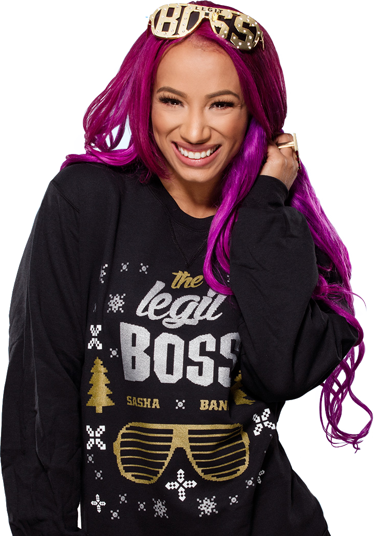 Christmas Sweater Png Sasha Banks Ugly Christmas Sweater - Sasha Banks Christmas Sweater (734x1041), Png Download