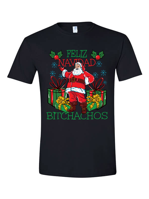Feliz Navidad - Red Hot Chili Pepper Black T Shirt (800x800), Png Download