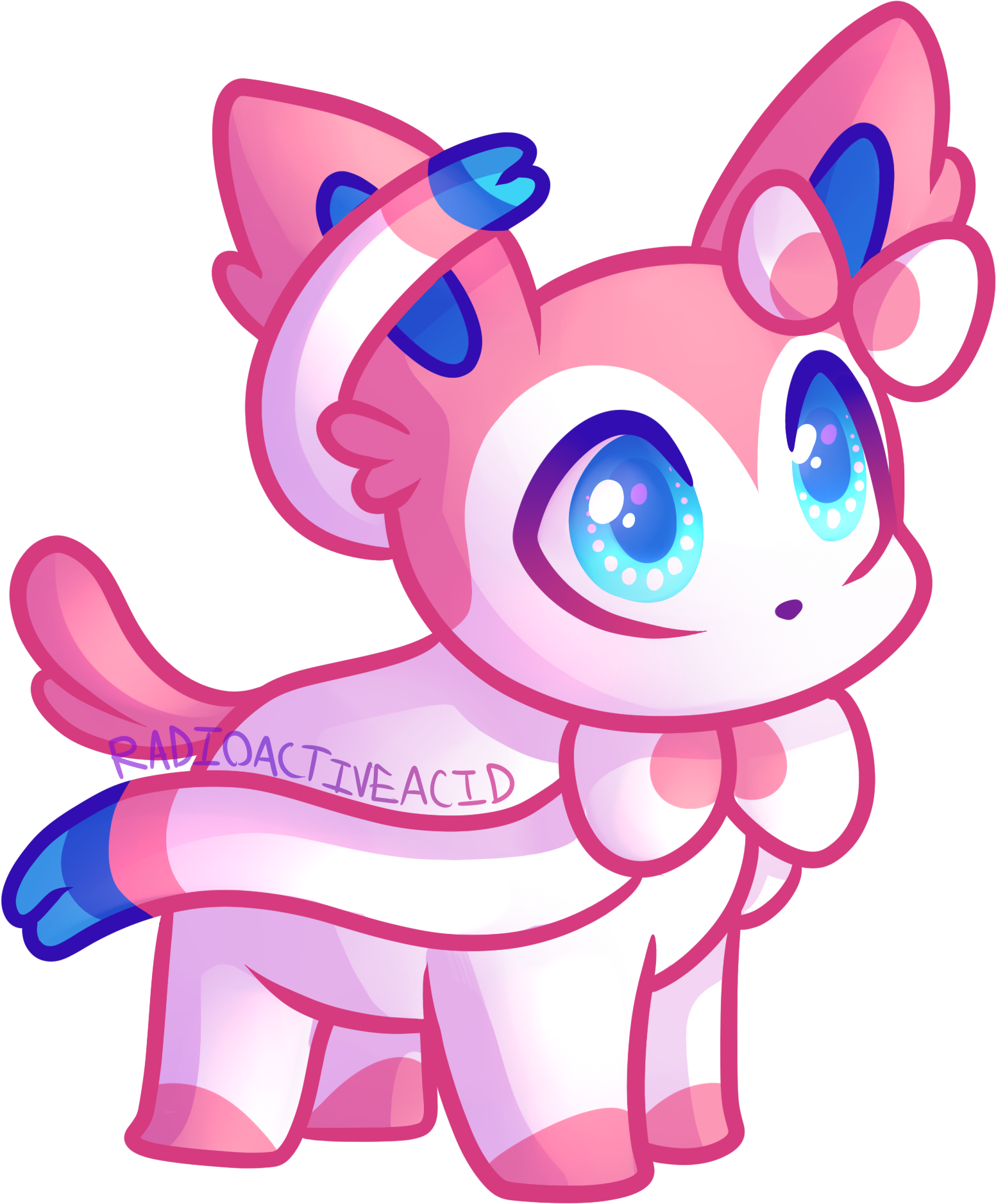 Sylveon - Cartoon (2000x2000), Png Download