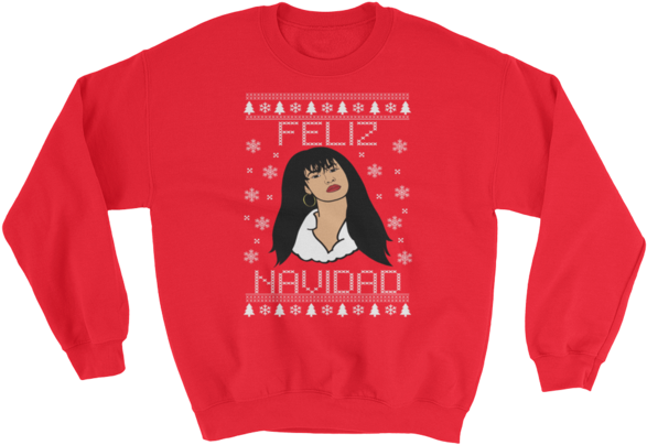 Queen Feliz Navidad Ugly Christmas Sweater - Frenchies Family Sweatshirt (600x600), Png Download
