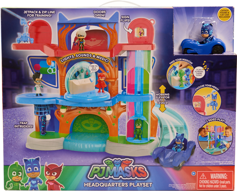 Pj Masks Headquarter Play Set, , Large - Just Play Pj Masks Headquarter Playset (1000x1000), Png Download