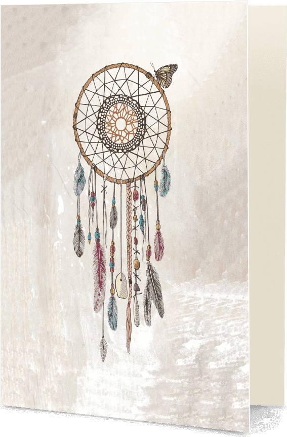 Dailyobjects Lakota Dream Catcher A6 Greeting Card - Dream Catcher Wallpaper Iphone (900x900), Png Download