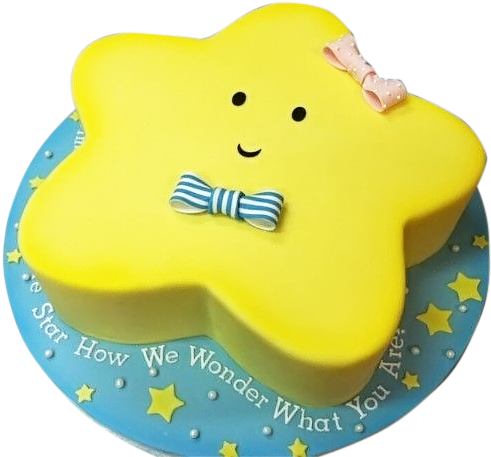 Gender Reveal Star Cakes (500x473), Png Download