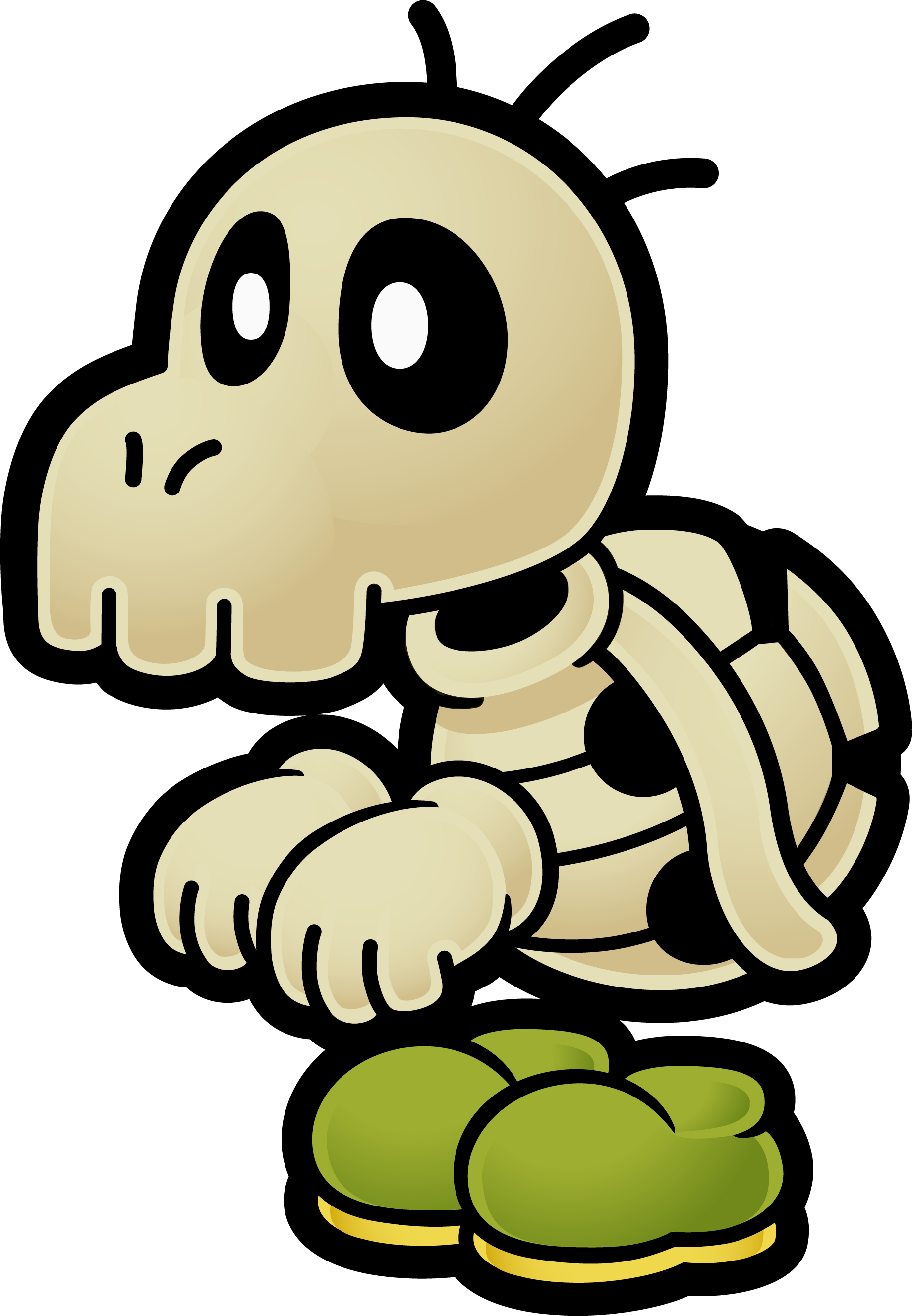 Paper Mario The Thousand Year Door Dull Bones (1840x2656), Png Download