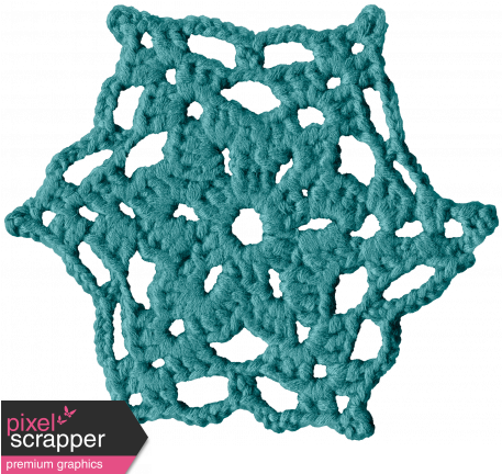 Frozen Crochet Snowflake - Digital Scrapbooking (456x456), Png Download