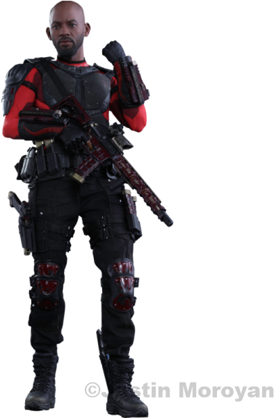 Hot Toys Mms381 1/6 Scale Suicide Squad Will Smith - Suicide Squad Deadshot Hot Toys (600x600), Png Download